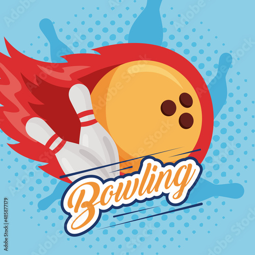 bowling pines and ball