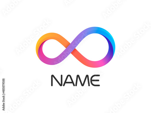 Infinity logo vector design template photo