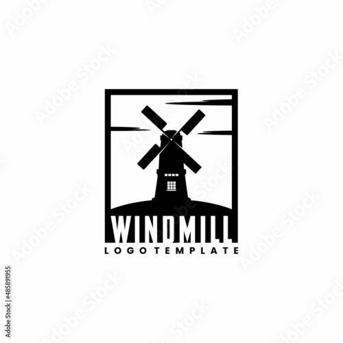 Wind Mill Farm Field logo design inspiration