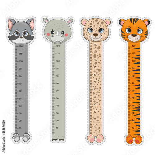 Vector set for children, bookmarks with cute.
