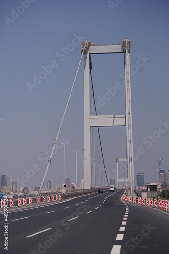 Bosphorus Bridge Istanbul, time of lockdown days istanbul 2021