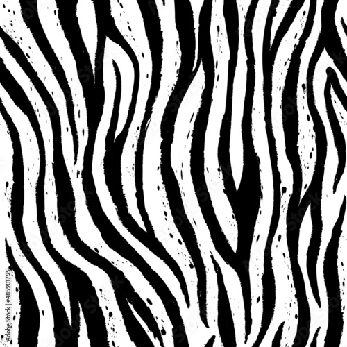 Zebra seamless pattern vector
