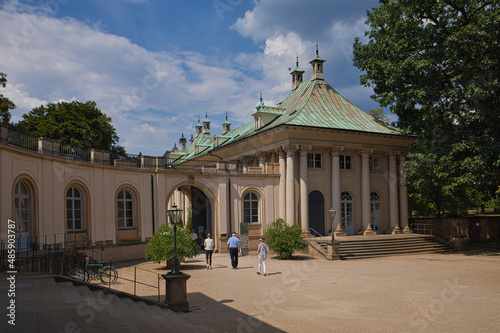 Alte Wache im Schloss und Park Pillnitz bei Dresden, Sommer, Sachsen, Deutschland