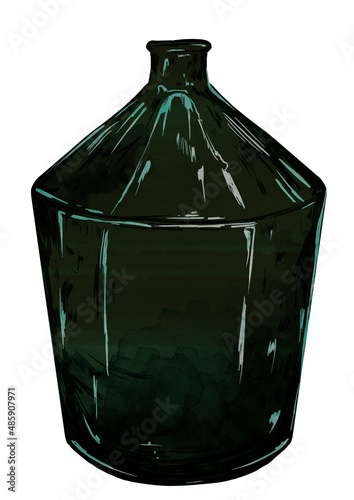 glass bottle