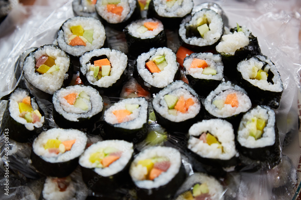 Homemade Sushi. You can see that it was not made by a professional. Homemade Sushi. You can see that it was not made by a professional.