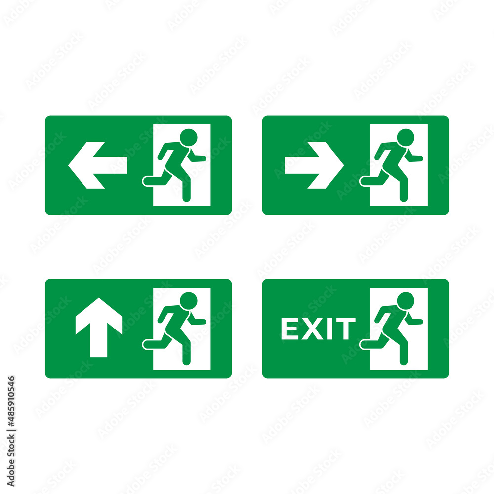 Set glyph icons of exit direction Set glyph icons of exit direction