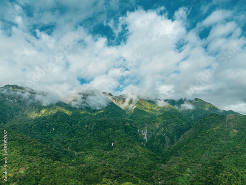 Taiwan - Amazing landscape next to Chenggong city from drone view photo