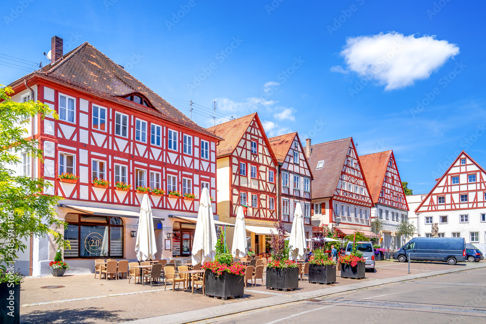 Altstadt, Oettingen, Bayern, Deutschland 