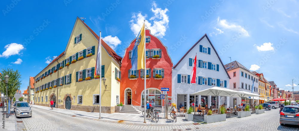 Rathaus, Gunzenhausen, Bayern, Deutschland 