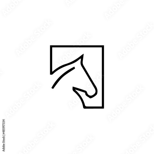 horse head vector 