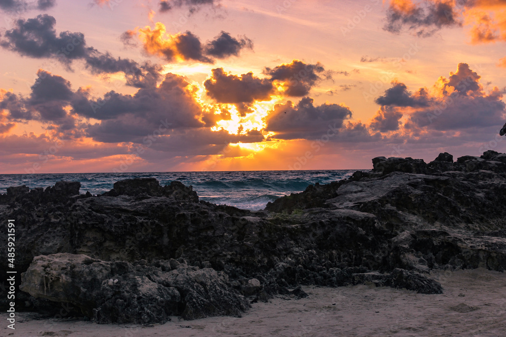 sunset at the beach