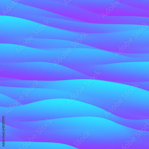 Abstract Cyan and Pink Gradient 3D Waves