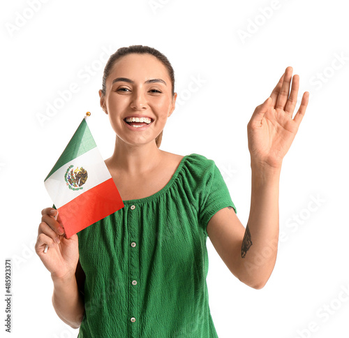 Happy young woman with Mexi...
