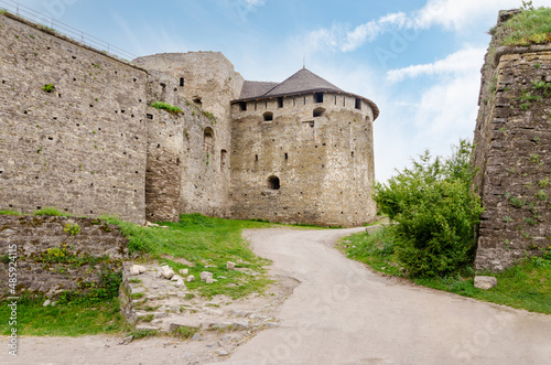 medieval castle. architectural monument of a stone fortress