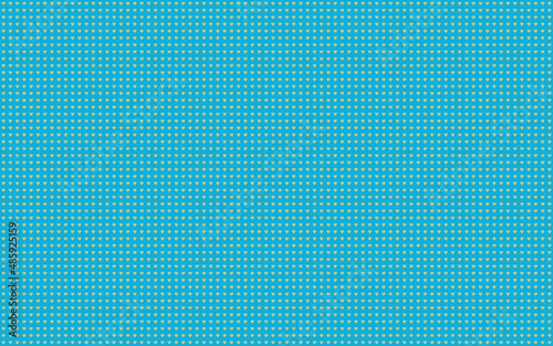 Pattern composed of yellow hearts on a light blue background