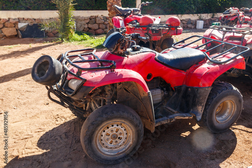 ATV quad bikes for safari trips in Sinai desert  Egypt