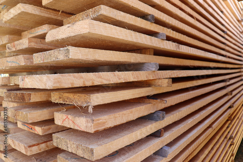 Stacked Wooden Boards