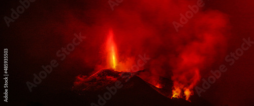 Erupción del Volcán Cumbre Vieja, La Palma, Islas Canarias, España.