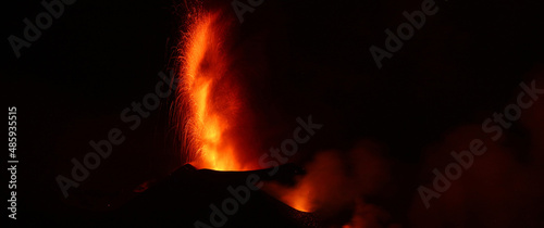 Erupción del Volcán Cumbre Vieja, La Palma, Islas Canarias, España.