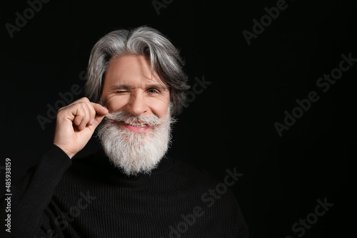 Portrait of handsome mature...