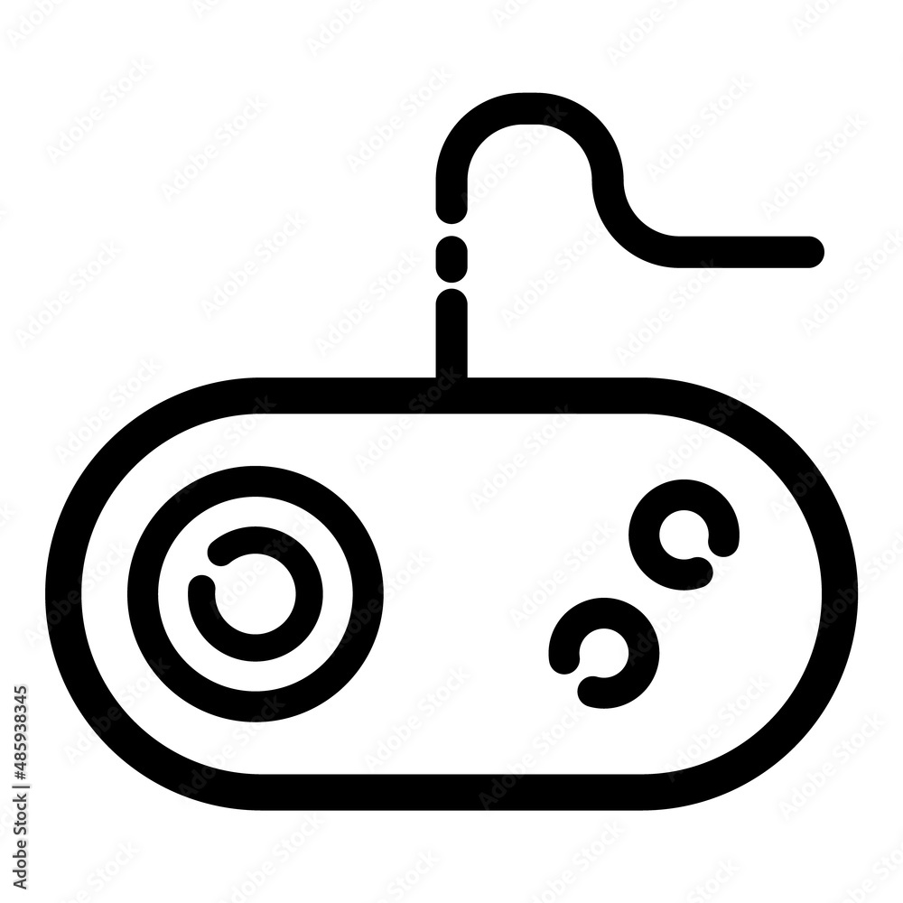 Obraz premium Gamepad Flat Icon Isolated On White Background