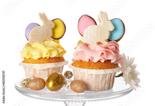 Festive easter cupcakes wit...