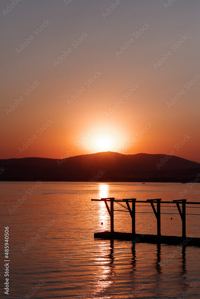 Sunset on the sea Sunset on the sea