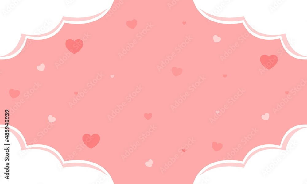 Posters or vouchers of love. Love object background. Vector illustration.