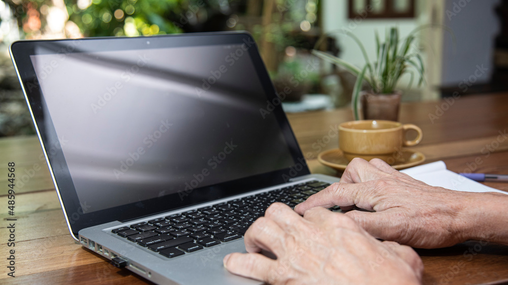 man working on laptop