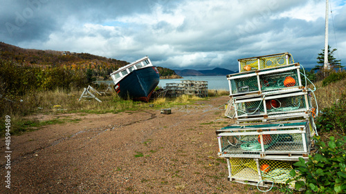 The Shored Crabbing Boat