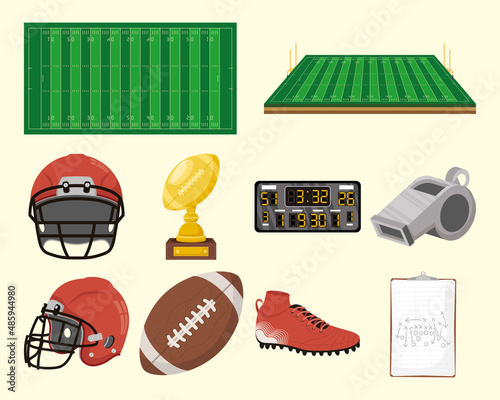 ten american football icons