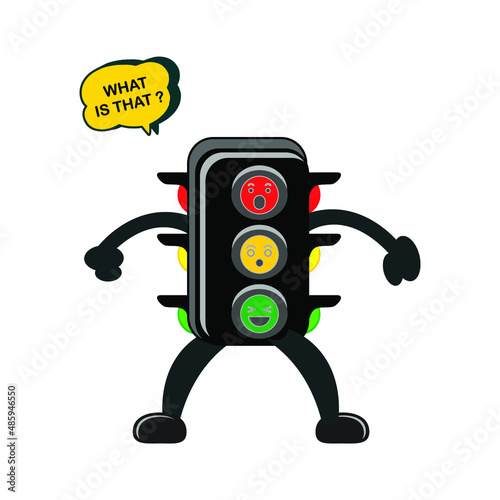 traffic light symbol question message
 regulate