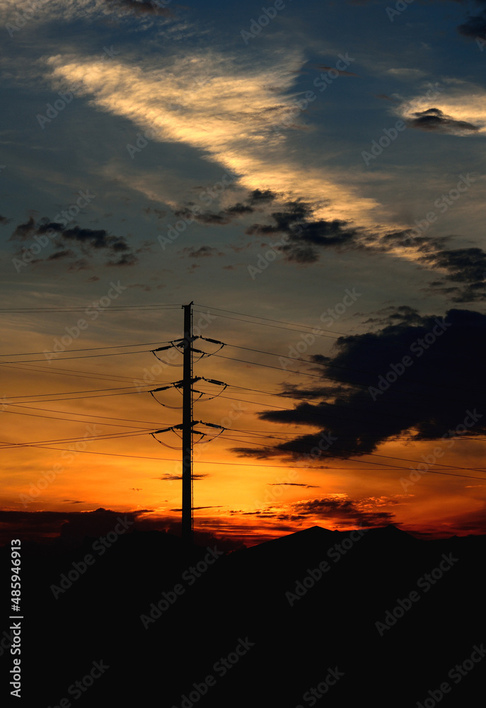 sunset over the sky sunset over the sky