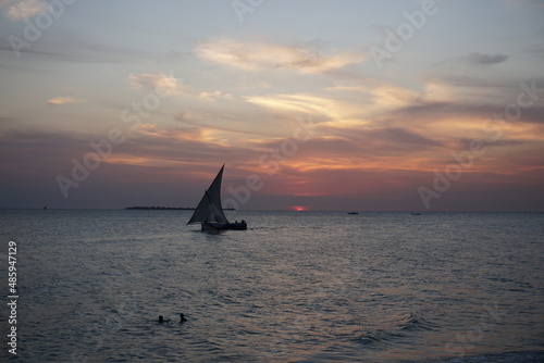 sailboat at sunset © Philipp