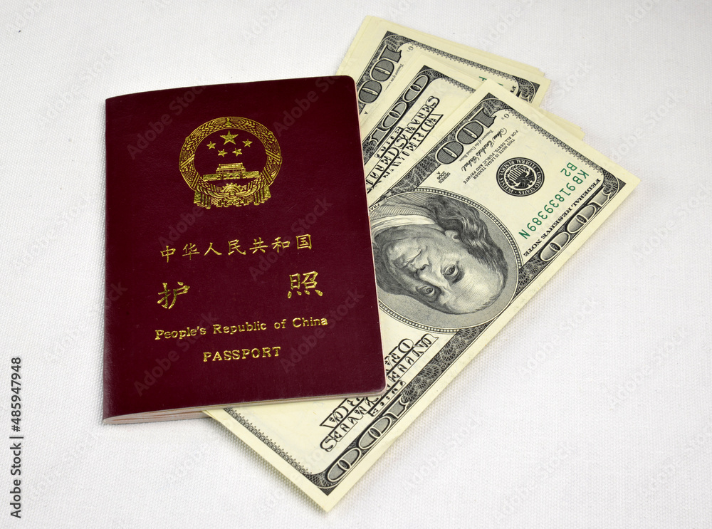 country passport and money