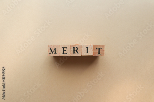 メリットmeritの文字ブロック