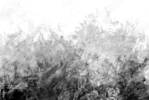 Grey painted background with gray gradient wavy texture and swirl brush stroke pattern © Aurelia's Dreams