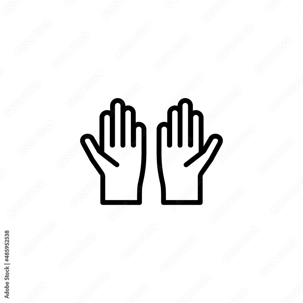 Islamic pray outline icon vector illustration Islamic pray outline icon vector illustration