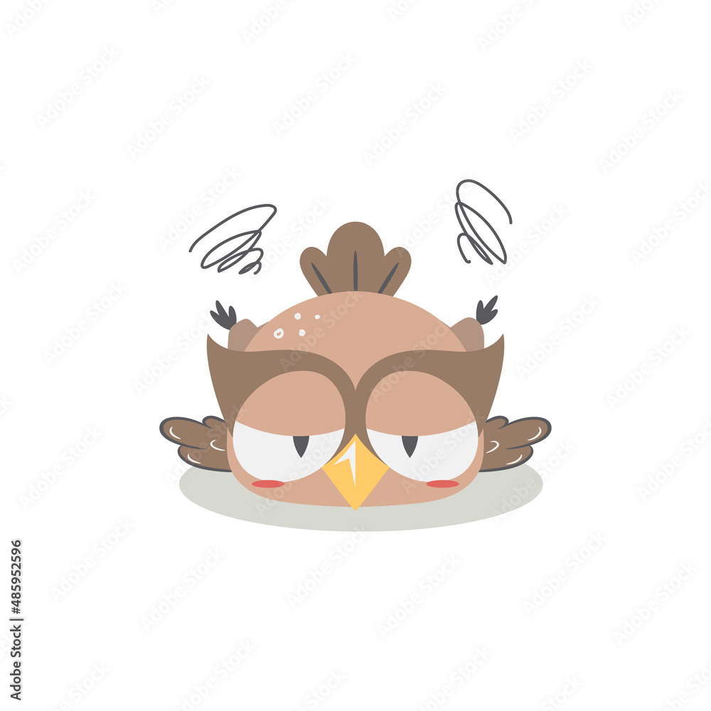 Cute Owl Illustration clipart in cartoon style Cute Owl Illustration clipart in cartoon style
