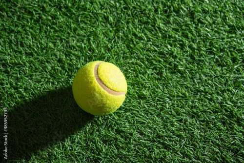 tennis ball on grass