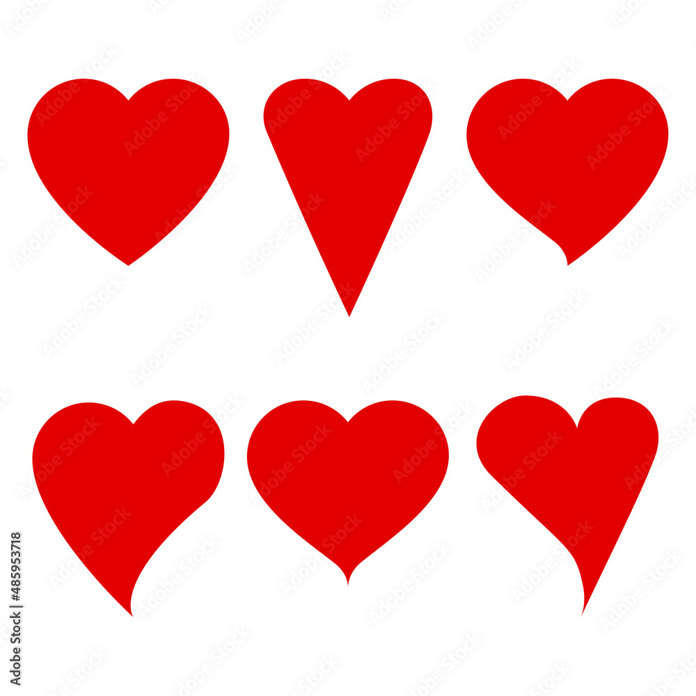 Red heart. Romantic background. Happy valentine day background. Vector illustration. stock image. 