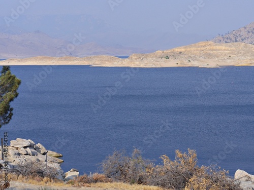 Cropped shot of Lake Isabella in in Kern County, California photo