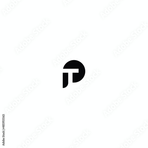 Free Download circle logo combination with the letters P and T - GFXLoad