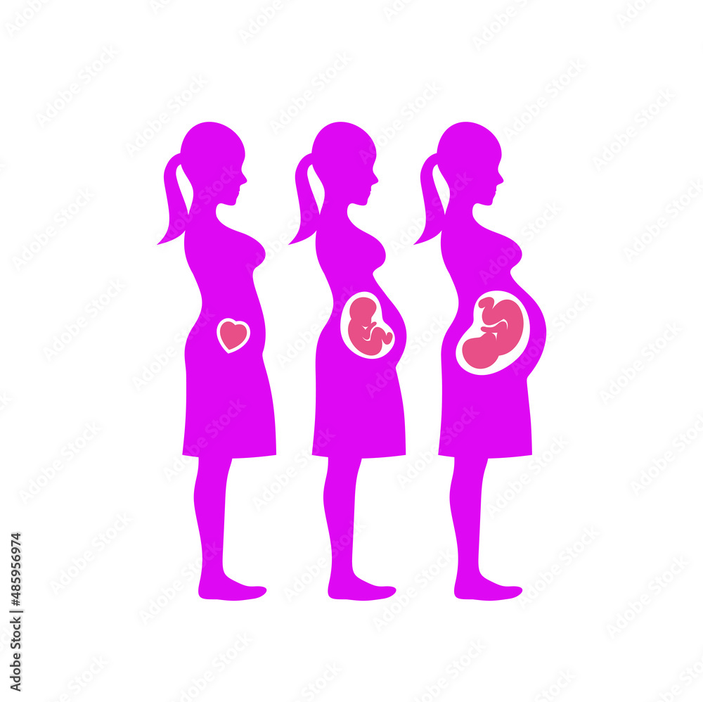 illustration of pregnant, mother icon, vector art. illustration of pregnant, mother icon, vector art.