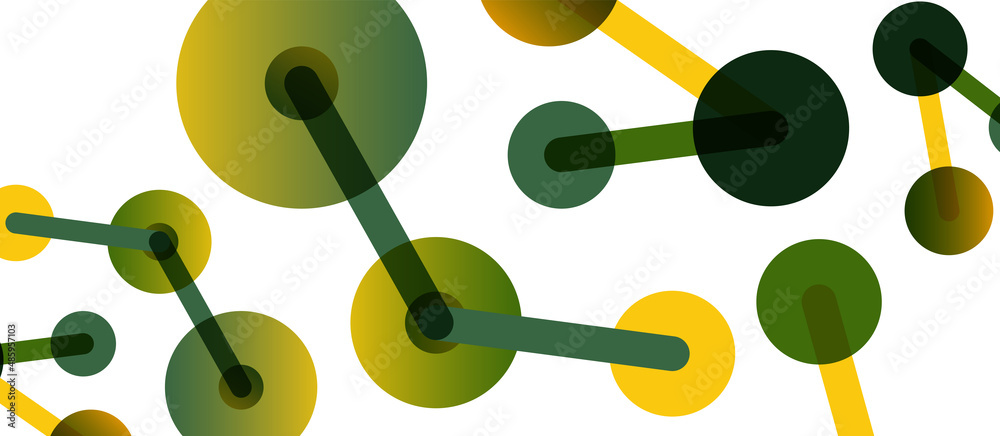 Line points connections geometric abstract background. Circles connected by lines. Trendy techno business template for wallpaper, banner, background or landing Line points connections geometric abstract background. Circles connected by lines. Trendy techno business template for wallpaper, banner, background or landing