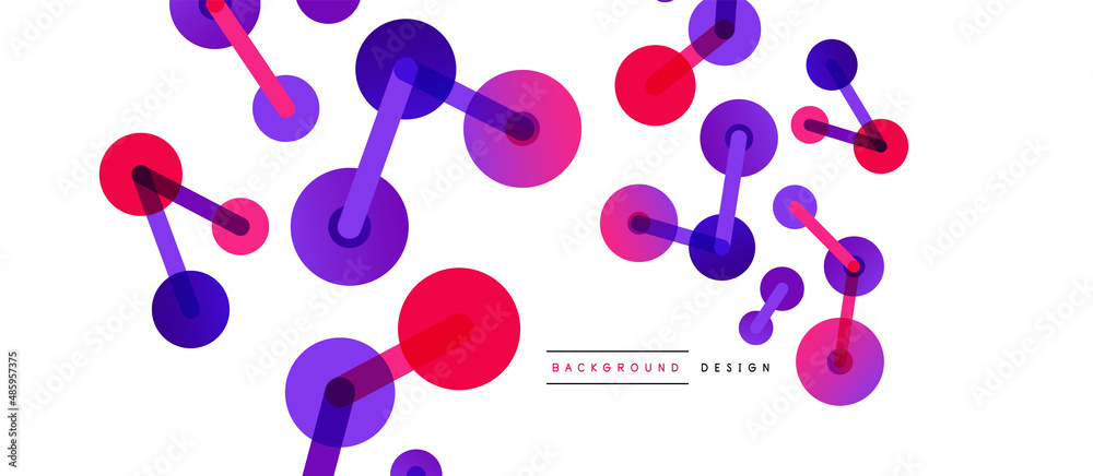 Network concept abstract background. Dots connection. Big data idea. Business template for wallpaper, banner, background or landing