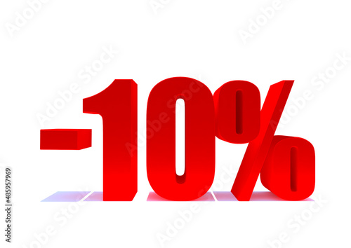 10 Percent off 3d Sign on White Background, Special Offer 10% Discount Tag, Sale Up to 10 Percent Off,big offer, Sale, Special Offer Label, Sticker, Tag, Banner, Advertising, offer Icon