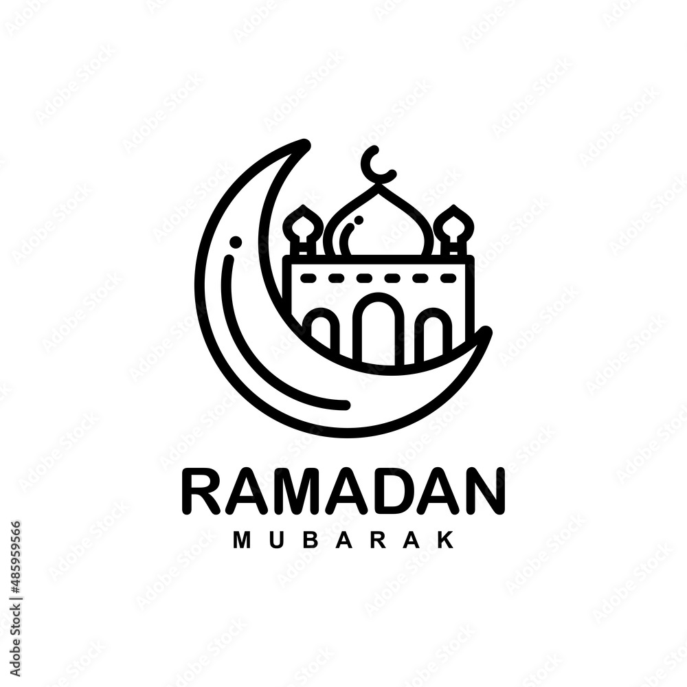 Ramadan simple flat logo vector illustration. Ramadan logo. Mosque logo Ramadan simple flat logo vector illustration. Ramadan logo. Mosque logo
