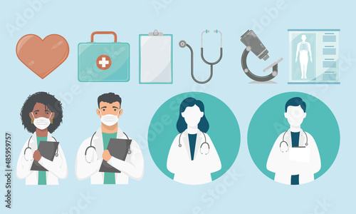 ten medical healthcare icons