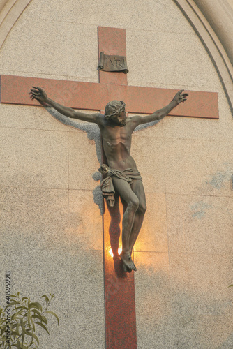 Crucifix of Jesus Christ religious Christian sculpture